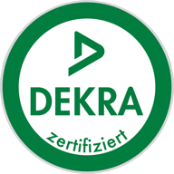 DEKRA-Siegel: zertifiziert